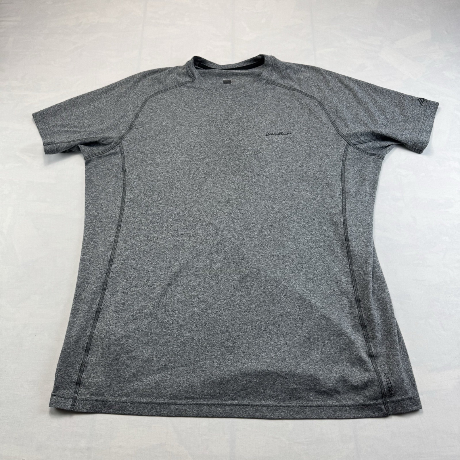 Eddie Bauer Resolution Mens Large Gray Heather Performance T Shirt Outdoor
